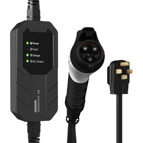 Skysword المستوى 2 شاحن EV، 240V 16A 25FT المحمولة EVSE، NEMA 14-50 التوصيل محطة شحن المركبات الكهربائية in Kuwait