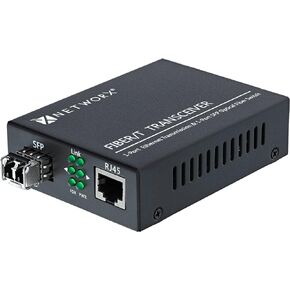 Networx® Gigabit Ethernet Fiber Media Converter - UTP to 1000Base-LX - LC Sing...