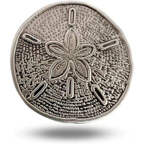 Sand Dollar Unique Magnetic Metal Golf Ball Marker Accessory with Hat Clip for Men and Women