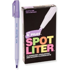 Pilot Spotliter Fluorescent Highlighters, Chisel Tip, Purple, 12-Pack (49011)