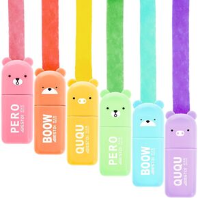 6 Pack Highlighter Pen, Cream Colors Chisel Tip, Aesthetic Highlighter Marker, Water Based, Quick Dry, No Bleed, Assorted Colors Marker Pen for Bible Study Notes School Office in Saudi Arabia