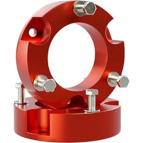 EVIL ENERGY 2 inch Leveling Lift Kit For Toyota 2005-2023 Tacoma 2WD 4WD (6 lugs only) 2003-2023 4Runner and 2007-2015 FJ Cruise, 2" Front Suspension Strut Spacers Red