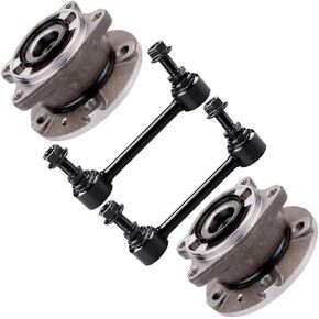 SCITOO 4pcs Wheel Hub Assembly Suspension Kit - Fit for Volvo XC90 4WD Rear Sway Bar End Link Wheel Hub Bearing - 512273
