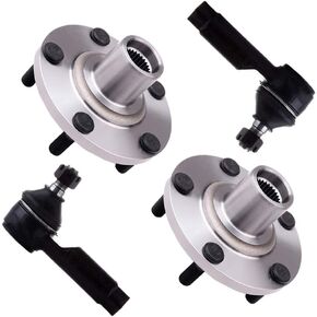 SCITOO 4pcs Front Wheel Hub Assembly Suspension Kit - Fit for Nissan Altima 3.5L Only for Nissan Maxima Outer Tie Rod End Wheel Hub Bearing - 518516