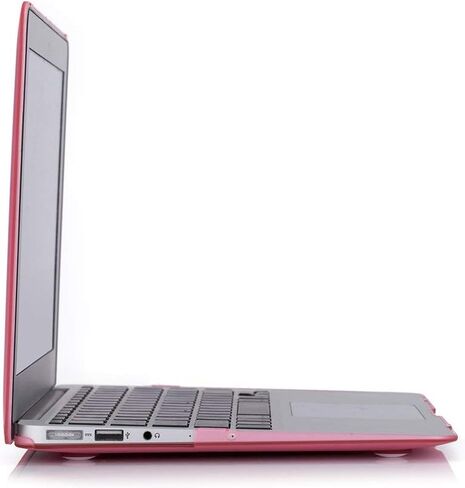 RUBAN Case Compatible with MacBook Air 11 Inch Release (A1370/A1465) - Slim Snap On Hard Shell Protective Cover and Keyboard Cover for MacBook Air 11, Black in Kuwait