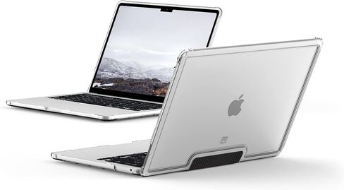 [U] من UAG مصمم لجهاز MacBook Pro 13 بوصة 2020-2021 M1، 2022 M2 (A2289، A2251، A2338) Lucent Ice/Black، غطاء واقٍ للكمبيوتر المحمول خفيف الوزن ومتين وشفاف ومقاوم للصدمات من URBAN ARMOR GEAR in Saudi Arabia