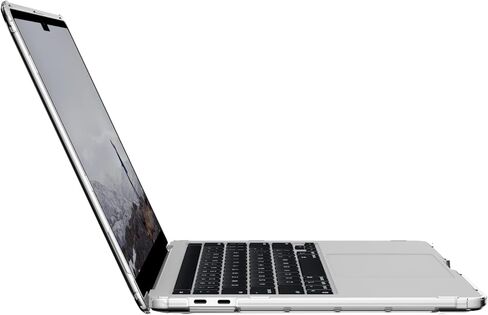 [U] من UAG مصمم لجهاز MacBook Pro 13 بوصة 2020-2021 M1، 2022 M2 (A2289، A2251، A2338) Lucent Ice/Black، غطاء واقٍ للكمبيوتر المحمول خفيف الوزن ومتين وشفاف ومقاوم للصدمات من URBAN ARMOR GEAR in Saudi Arabia