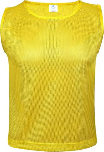 Athllete 12 pcs Duramesh Pinnies/Scrimmage Vest - Kids Youth and Adult Pinnies, Numbered Penny Jerseys for Soccer in Saudi Arabia