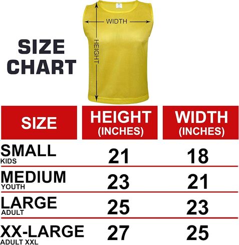 Athllete 12 pcs Duramesh Pinnies/Scrimmage Vest - Kids Youth and Adult Pinnies, Numbered Penny Jerseys for Soccer in Saudi Arabia
