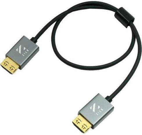 كابل HDMI 2.1 رفيع للغاية فائق السرعة 8K 45 سم/17.7 بوصة من النوع A- قفل آمن من النوع A، 8K60، 4320p، 4K120، 2160p، HD240، 1080p 3D، 48 جيجابت في الثانية، لون 10 بت، إرجاع الصوت (eARC) HDCP2.2، HDR10 إيثرنت in Saudi Arabia