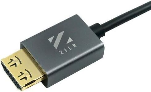 كابل HDMI 2.1 رفيع للغاية فائق السرعة 8K 45 سم/17.7 بوصة من النوع A- قفل آمن من النوع A، 8K60، 4320p، 4K120، 2160p، HD240، 1080p 3D، 48 جيجابت في الثانية، لون 10 بت، إرجاع الصوت (eARC) HDCP2.2، HDR10 إيثرنت in Saudi Arabia