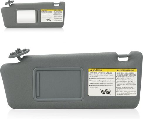 Left Driver & Right Passenger Side Sun Visor Without Light for Tacoma 2005 2006 2007 2008 2009 2010 2011 2012, Replace # 74320-35C10-B0, 74320-04181-B1, 74320-35B50-B0,Beige in Saudi Arabia
