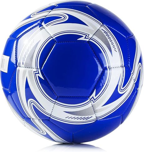 Western Star Soccer Ball Size 3 & Size 4 & Size 5 - Official Match Weight - 5 Colors - Youth & Adult Soccer Players - Helix - Attractive and Durable Design in Saudi Arabia