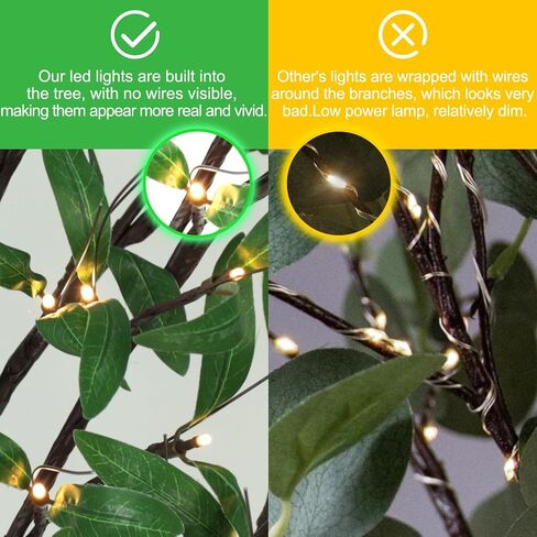 4FT 60 LED Lighted Olive Tree - Olive Trees Artificial Indoor with 6 Branches, 12 Fruits 120 Leaves, Remote 8 Flashing Modes, Timing, DC 5V Safe, Faux Olive Tree for Outdoor Party Home Decorations in Saudi Arabia