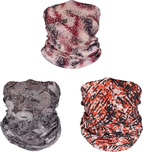 Neck Gaiter Face Mask Cover Scarf Bandana Balaclava - Multi-Functional Headwear - Men's and Women's in Saudi Arabia