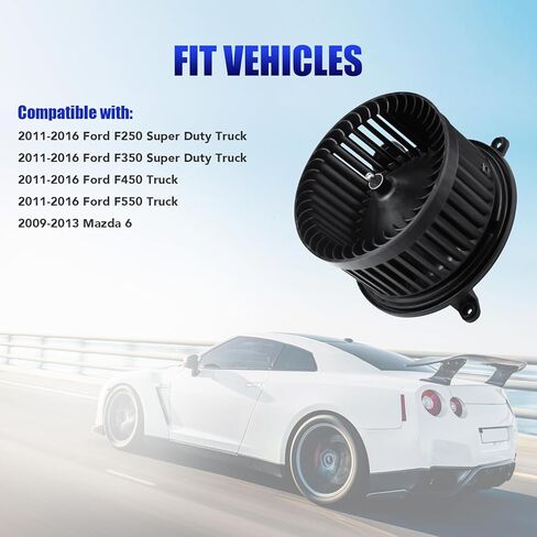 AC Blower Motor with Fan Fits for Ford F250 F350 F450 F550 Super Duty 2011 2012 2013 2014 2015 2016, Mazda 6 2009-2013 HVAC Heater Blower Motor Fan Replaces# 700251 in Saudi Arabia
