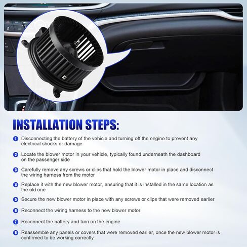 AC Blower Motor with Fan Fits for Ford F250 F350 F450 F550 Super Duty 2011 2012 2013 2014 2015 2016, Mazda 6 2009-2013 HVAC Heater Blower Motor Fan Replaces# 700251 in Saudi Arabia