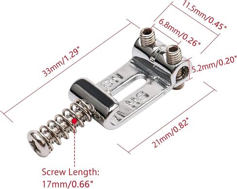 6 PCS Electric Guitar Saddles Tremolo Saddles Bridge with Wrench for Fender Strat Stratocaster Electric Guitar (Silver) in Saudi Arabia