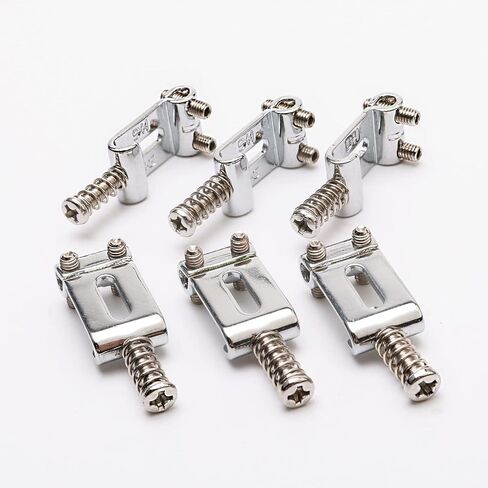 6 PCS Electric Guitar Saddles Tremolo Saddles Bridge with Wrench for Fender Strat Stratocaster Electric Guitar (Silver) in Saudi Arabia