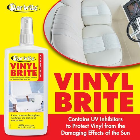 STAR BRITE Vinyl Brite Marine Grade Protectant Spray - Brighten, Moisturize & Protect Vinyl, Rubber, Fiberglass, Plastic & More in Kuwait