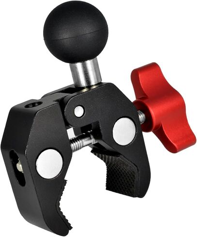 قاعدة تثبيت بمشبك مقود الدراجة النارية من الألومنيوم Aolly مع كرة TPU 1 بوصة للقضبان بقطر 0.5 بوصة إلى 2 بوصة، متوافقة مع حامل الكرة بحجم RAM B وأنظمة الكرة 1 بوصة وذراع المقبس المزدوج in Kuwait