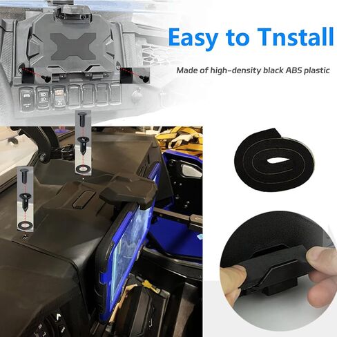 حامل الجهاز الإلكتروني RZR XP 1000 القابل للتعديل - حامل الجهاز اللوحي GPS Ipad Phone Mount مع صندوق تخزين لملحقات Polaris 2019-2023 INTL RZR XP 4 1000/Trail/XP Turbo S in Kuwait