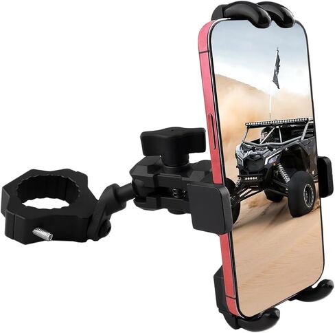 حامل هاتف UTV يدور 360 درجة لشريط لف 1.75 بوصة - 2 بوصة متوافق مع UTV SXS Polaris RZR 900 1000 XP Can-am Maverick X3 - للهواتف من 4.7 إلى 7.2 بوصة in Kuwait