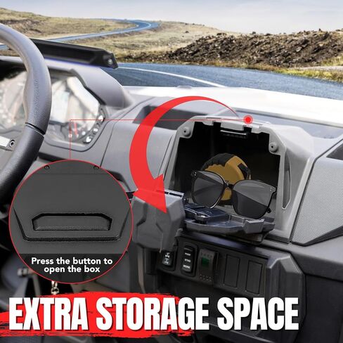A & UTV PRO Electronic Device Tablet Holder, Phone Ipad GPS Holder Mounts with Storage Box Organizer Tray for 2018-2024 Polaris Ranger XP 1000 Crew Diesel Accessories,1PC in Saudi Arabia