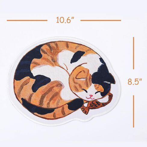 Cat and Flower Mouse Pad Original Design，Cute Mouse pad，Cat Mouse pad，Non-Slip Mouse Pads for Desk，Perfect Match for Laptop and Desktop(Colorful). in Saudi Arabia