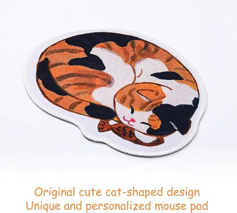 Cat and Flower Mouse Pad Original Design，Cute Mouse pad，Cat Mouse pad，Non-Slip Mouse Pads for Desk，Perfect Match for Laptop and Desktop(Colorful). in Saudi Arabia