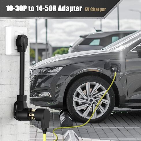 سلك محول شاحن EV من NEMA 10-30P إلى 14-50R، محول تحويل EV لمقبس أنثى 50 أمبير للشحن من المستوى 2 متوافق مع Tesla in Saudi Arabia