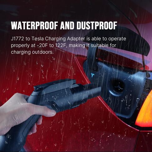 [فقط لمالكي Tesla] محول شحن Morec J1772 إلى Tesla 60 أمبير / 250 فولت تيار متردد - متوافق مع شاحن SAE J1772 in Kuwait