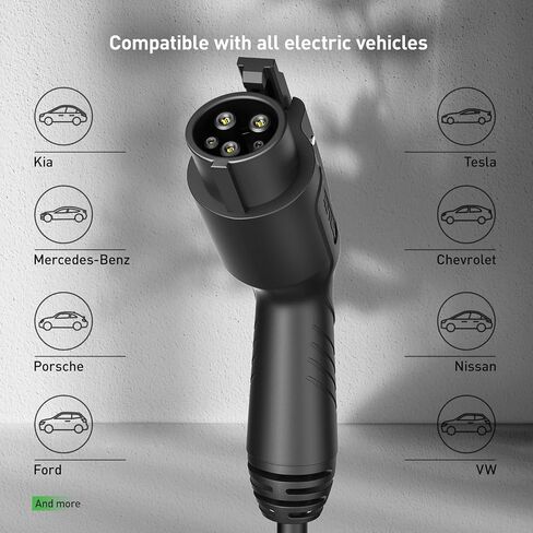 Autel Home Smart Electric Vehicle (EV) Charger, 50 Amp Level 2 Wi-Fi and Bluetooth Enabled EVSE 4G Touch Screen, with in-Body Holster and 25-Foot Cable Silver in Saudi Arabia