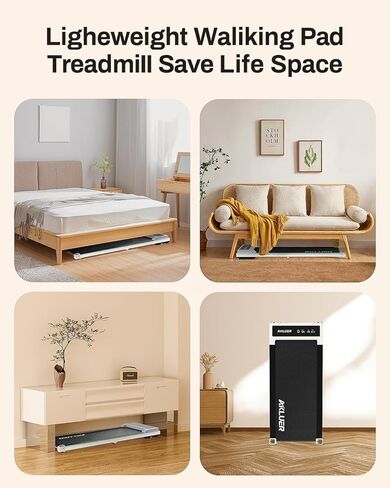 وسادة المشي، جهاز مشي تحت المكتب من AKLUER، جهاز مشي محمول مع جهاز تحكم عن بعد، شاشة LED، تركيب - مجاني للركض والمشي للمكتب المنزلي in Kuwait