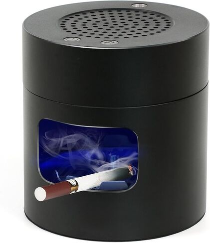 Smokeless Ashtrays Multifunctional Air Purifier for Cigarettes Indoor Outdoor, Ash Tray with Lighter USB Rechargeable Smokeless Ashtray for Home Office (Green) in Saudi Arabia