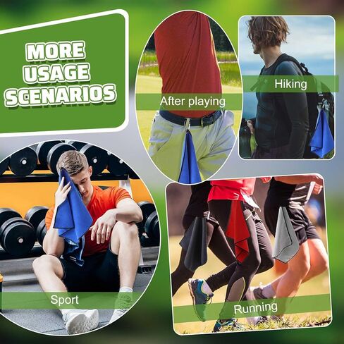 مجموعة مناشف الجولف من Batiyeer لحقائب الجولف مقاس 40.64 سم × 40.64 سم، منشفة جولف من الألياف الدقيقة مع مشبك على شكل وافل لحقائب الجولف، واللياقة البدنية، والتخييم، والمشي لمسافات طويلة، واليوجا in Kuwait