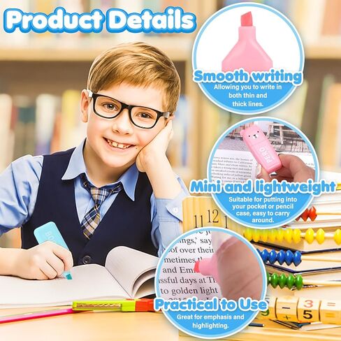6 Pack Highlighter Pen, Cream Colors Chisel Tip, Aesthetic Highlighter Marker, Water Based, Quick Dry, No Bleed, Assorted Colors Marker Pen for Bible Study Notes School Office in Saudi Arabia