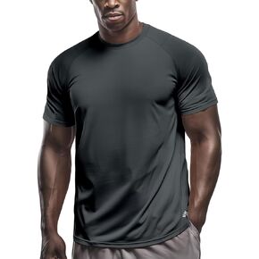 Zengjo Running Shirts for Men Quick Dry Performance T-Shirt Moisture-Wicking Athletic Tee for Gym Workout Training