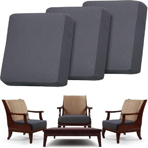 3Pcs Stretch Outdoor Cushion Cover Patio Cushion Covers Sofa Cushion Covers Furniture Cushions Cover Replacement Outdoor Cushion Slipcovers Sofa Seat