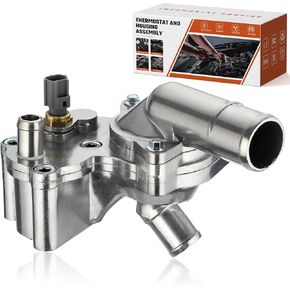 5R3Z8592BA Aluminum Thermostat Housing Assembly Fit for Ford Mustang 4.0L 2005-2010 Replaces 5R3Z-8592-BA