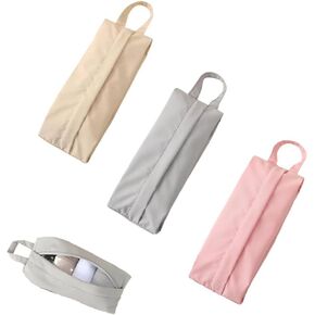 3 Pack Travel Socks Organizer Bag with Zip Handle Compression Underwear Mini Storage Pack Pouch for Packing Cubes Suitcase Luggage Ties Panties Cosmetics Sundries Essentials Lingerie