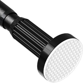 AIZESI Tension Curtain Rod 43 to134 Inch Extra Long Adjustable Curtain Rods No Drilling, Heavy Duty Tension Rod for Window, Room Divider, Bathroom, Patio, Easy Install Never Rust Non-Slip, Black