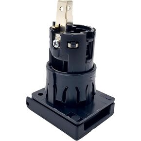 Inner Cigarette Lighter Power Socket Plug Outlet Compatible with Honda CRV Civic Accord Crider XRV(Replace# 39624-TRN-H01 39624-T6D-H01)-BLACK