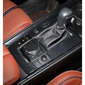 ملائمة لـ Mazda CX50 2023 2024 2025 الملحقات ، ألياف الكربون تحول العتاد مربع لوحة السيارة المركزية CORPER CORPER GEAR THE SHIF