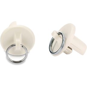 Sun Shade Parts End Cap with Ring,Weather Resistance,for Coolaroo Exterior Roller Shade,Outdoor Blinds,Roller Shades(Black,1 Pair)
