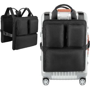 Hanging Luggage Organizer for Carry On Luggage and Suitcase,Travel Suitcase Organizer Bag with Adjustable Straps and Multiple Pockets for 16" Laptop,Pink