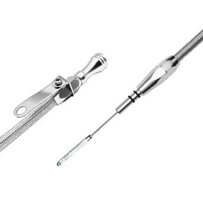 HAHAHA Compatible with Ford Engine Oil Dipstick, Billet Handle, 260-289-302, Clear Anodized (Black)