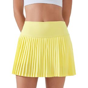 altiland Womens' Cool Feeling Pleated Tennis Athletic Running Mini Skirts with Shorts 3" in Kuwait