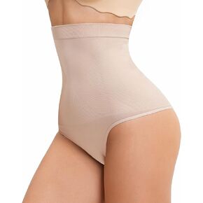 INNERSY Tummy Control Thong Shapewear Panties for Women High Waisted Seamless Body Shaper Underwear
