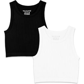 WallFlower Women's Insta Smooth Seamless Tank Top 2-Pack (Standard and Plus)